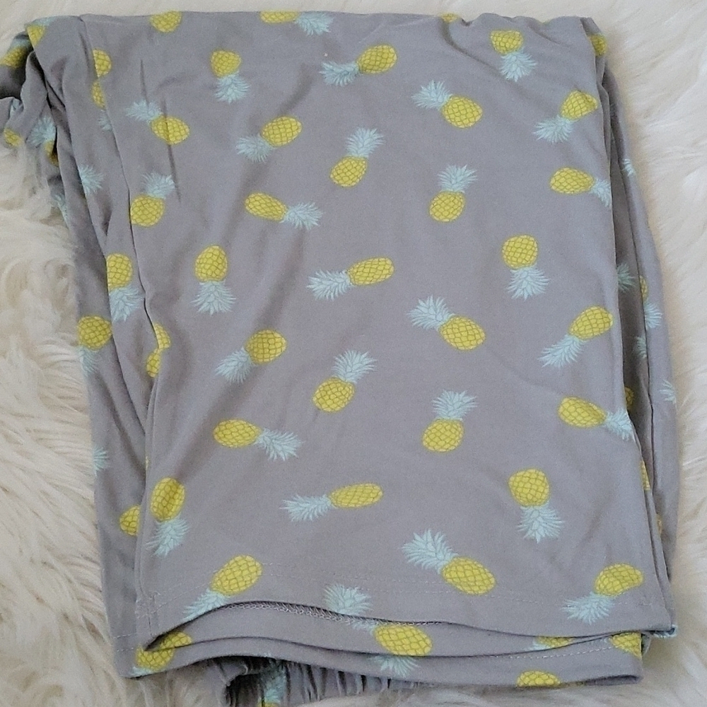 Capelli of New York mint green and gray pineapple capri sleep set NWT - Picture 5 of 7